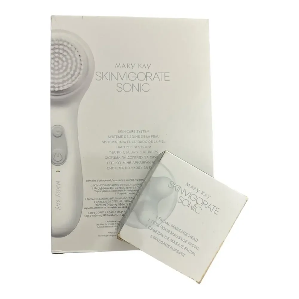 MARY KAY SKINVIGORATE SONIC SKIN CARE SYSTEM w/ Massage Head UNIVERSAL USB CORD